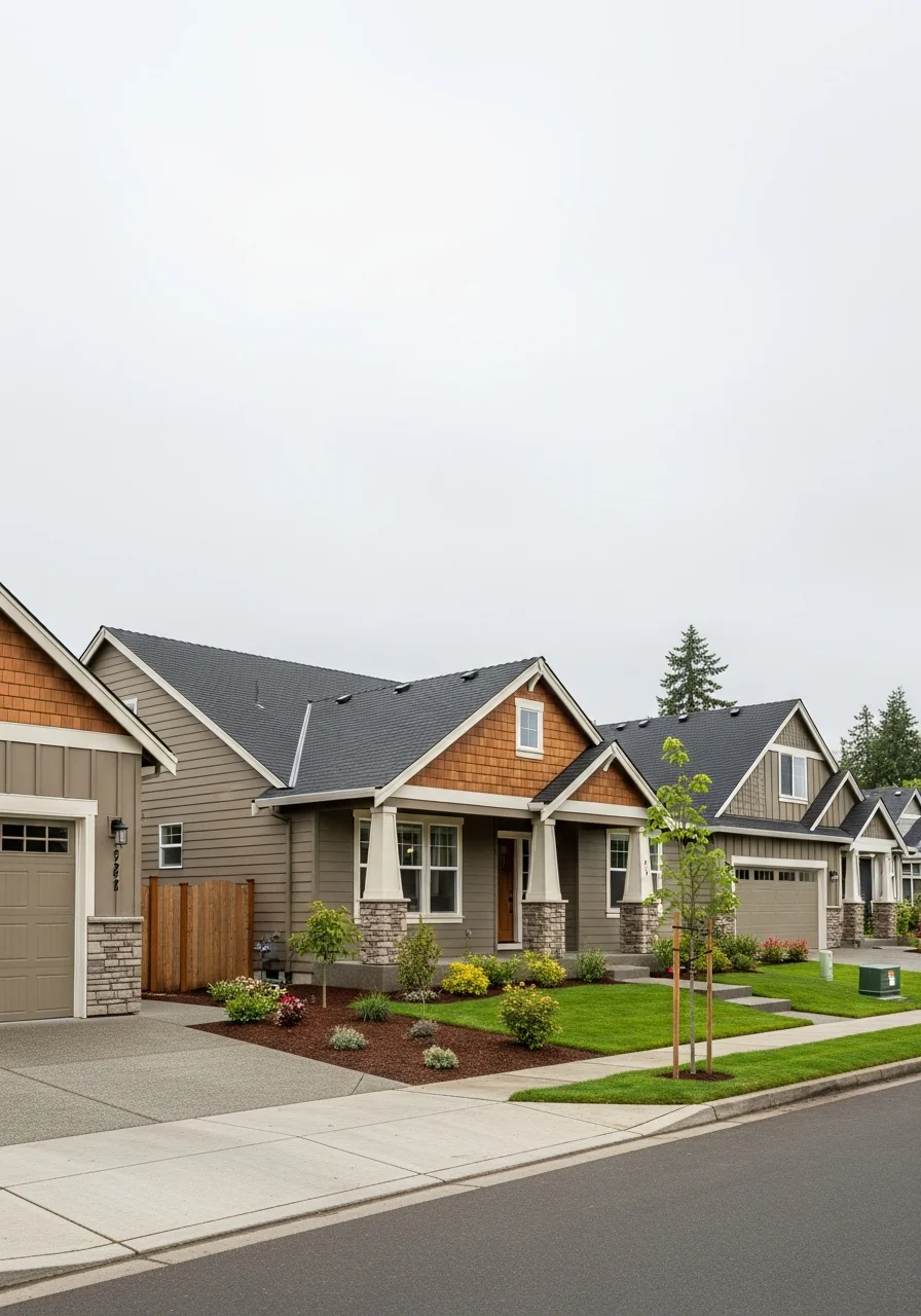 Residential Longview home with traditional Pacific Northwest architecture and landscaping.